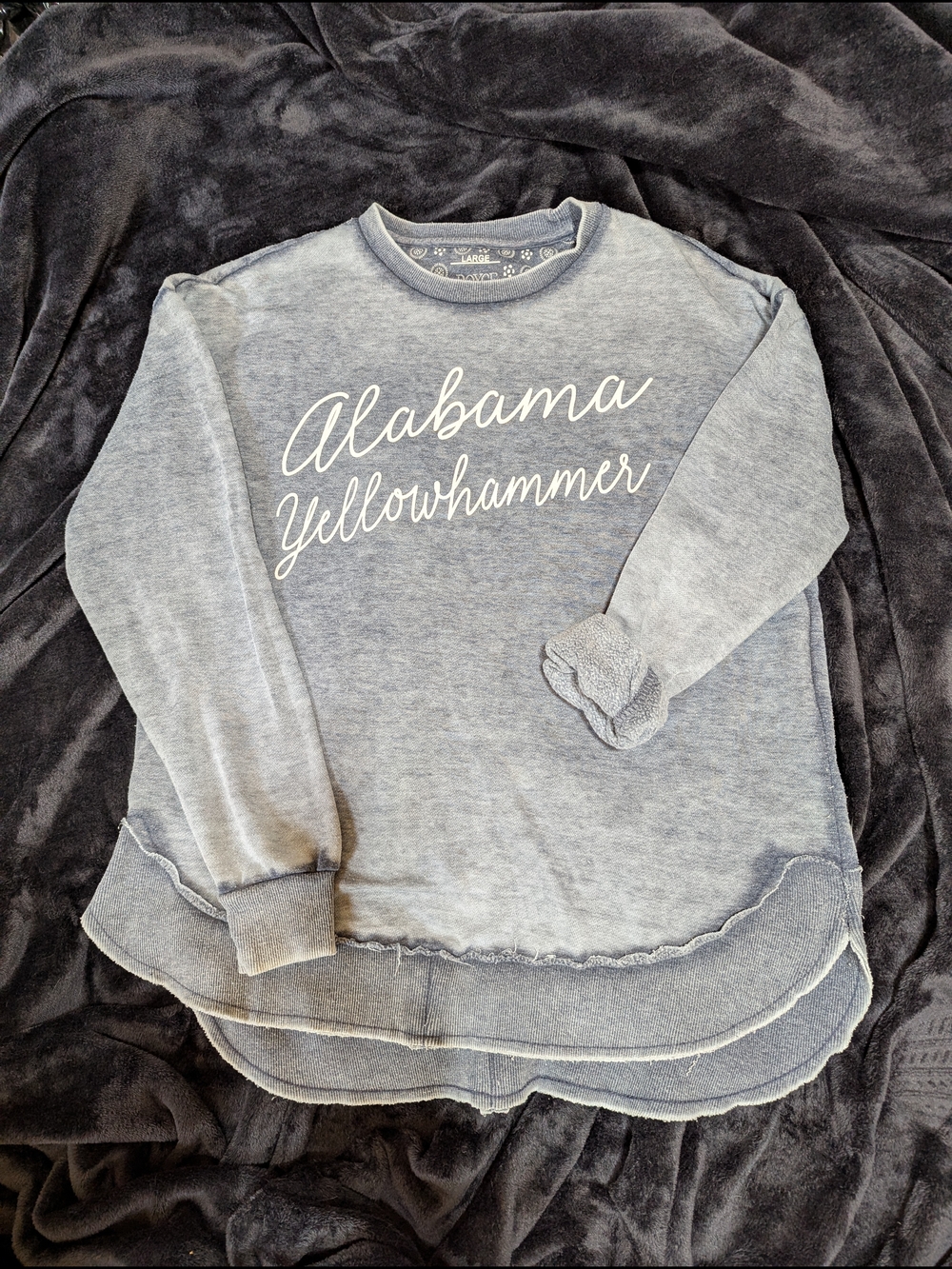 Gray 'Alabama Yellowhammer' Crewneck Sweatshirt
